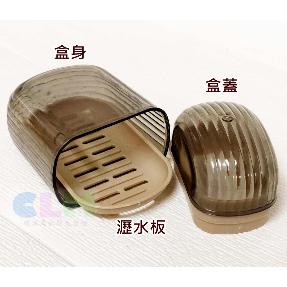 旅行香皂盒 雙層瀝水 旅行皂盒 瀝水皂盒 【酷露馬】攜帶香皂盒 密封香皂盒 收納盒 外出香皂盒 TO008-細節圖4