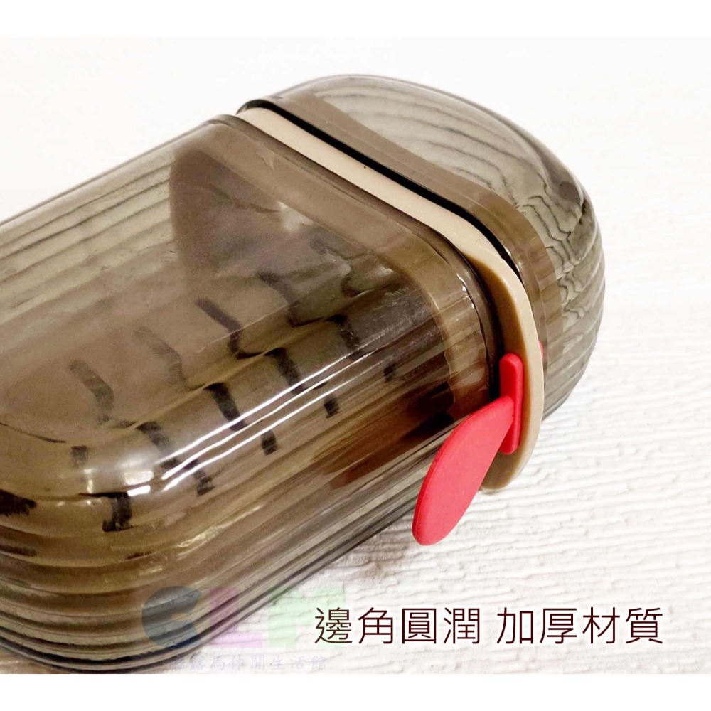 旅行香皂盒 雙層瀝水 旅行皂盒 瀝水皂盒 【酷露馬】攜帶香皂盒 密封香皂盒 收納盒 外出香皂盒 TO008-細節圖5