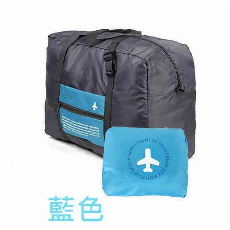 【酷露馬】 旅行收納包 行李桿旅行袋 (可收摺成小包) 折疊收納袋 旅行手提包 購物袋 折疊旅行包 摺疊包 TB018-規格圖8