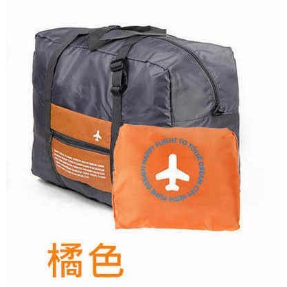 【酷露馬】 旅行收納包 行李桿旅行袋 (可收摺成小包) 折疊收納袋 旅行手提包 購物袋 折疊旅行包 摺疊包 TB018-規格圖8