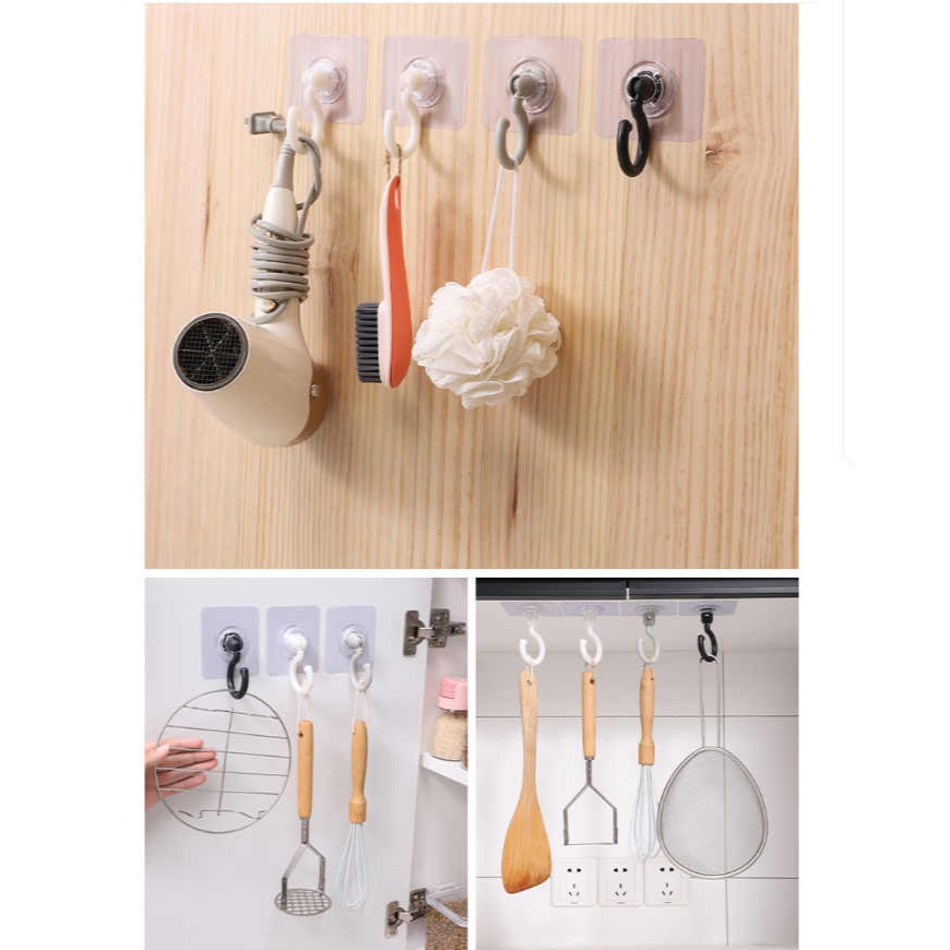 【酷露馬】免釘掛勾 壁掛/吸頂 粘貼掛勾 旋轉掛勾 壁掛掛鉤 吸頂掛勾 浴室掛勾 廚房掛勾 勾子 掛衣勾 HD016-細節圖3