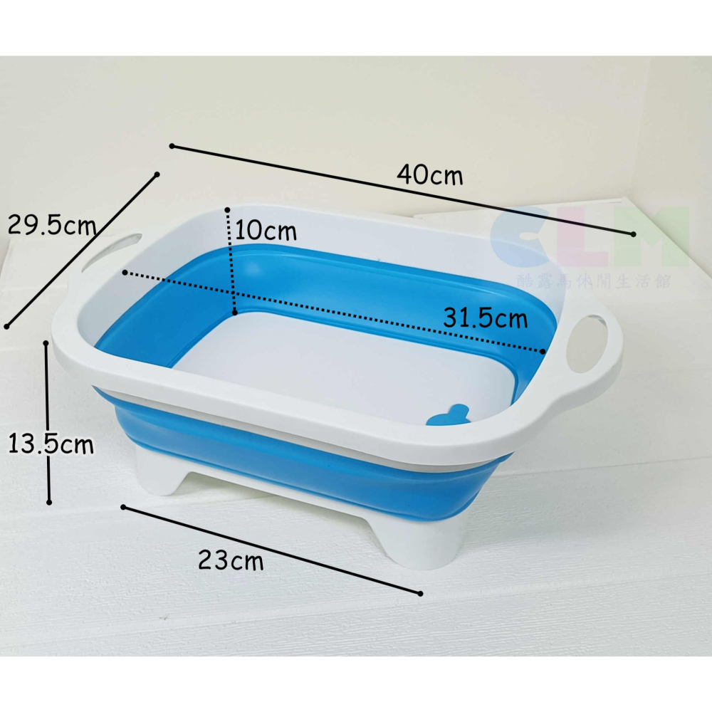 【酷露馬】折疊切菜板/洗菜盆 摺疊洗菜籃 砧板 水盆 置碗籃 滴水籃 野餐籃 瀝水籃 水果籃 露營 HK086-細節圖3