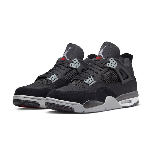Air Jordan 4 休閒鞋 ＂Black Canvas＂ 暗黑 帆布 男鞋 DH7138-006