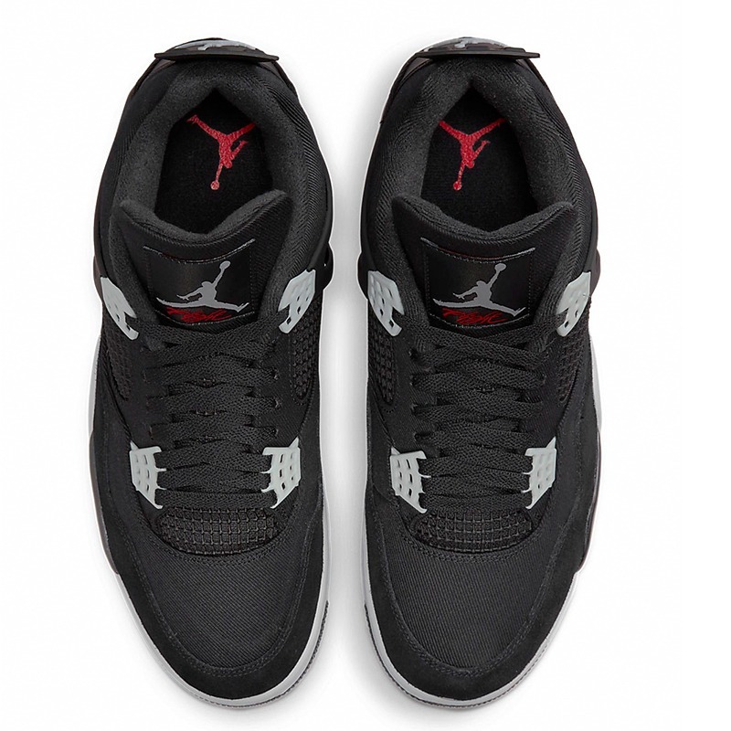 Air Jordan 4 休閒鞋 ＂Black Canvas＂ 暗黑 帆布 男鞋 DH7138-006-細節圖4