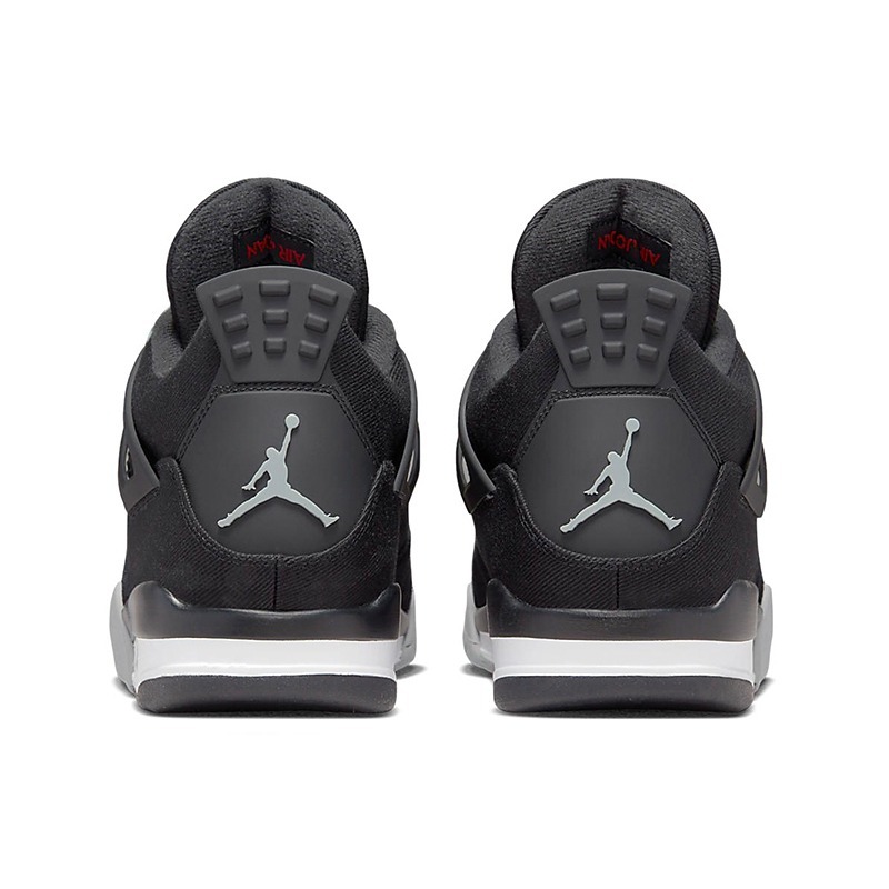 Air Jordan 4 休閒鞋 ＂Black Canvas＂ 暗黑 帆布 男鞋 DH7138-006-細節圖5