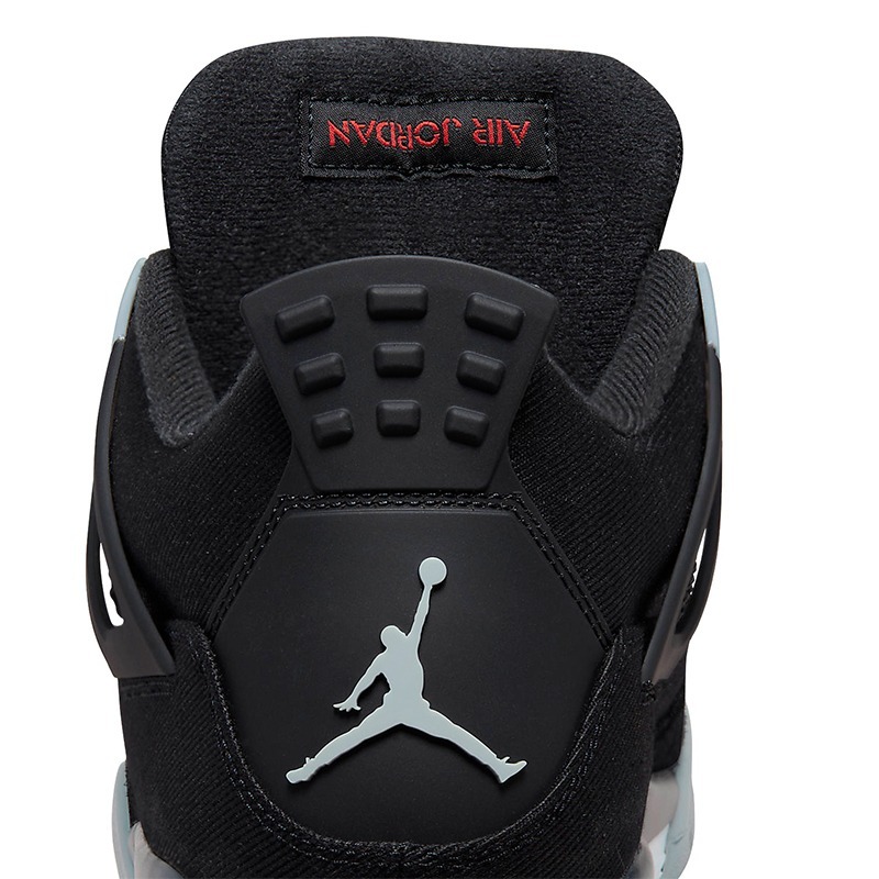 Air Jordan 4 休閒鞋 ＂Black Canvas＂ 暗黑 帆布 男鞋 DH7138-006-細節圖8
