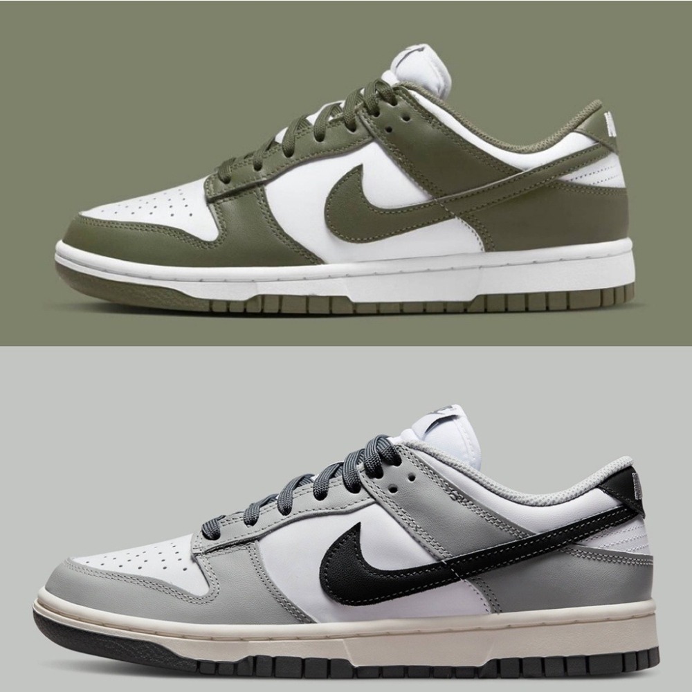 NIKE DUNK LOW 墨綠 軍綠 煙灰 休閒鞋 女鞋 DD1503-120 DD1503-117