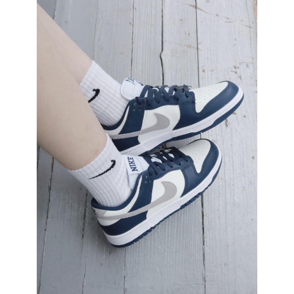 Nike Dunk Low ＂Midnight Navy＂ 藍白灰勾 FD9749-400-細節圖2