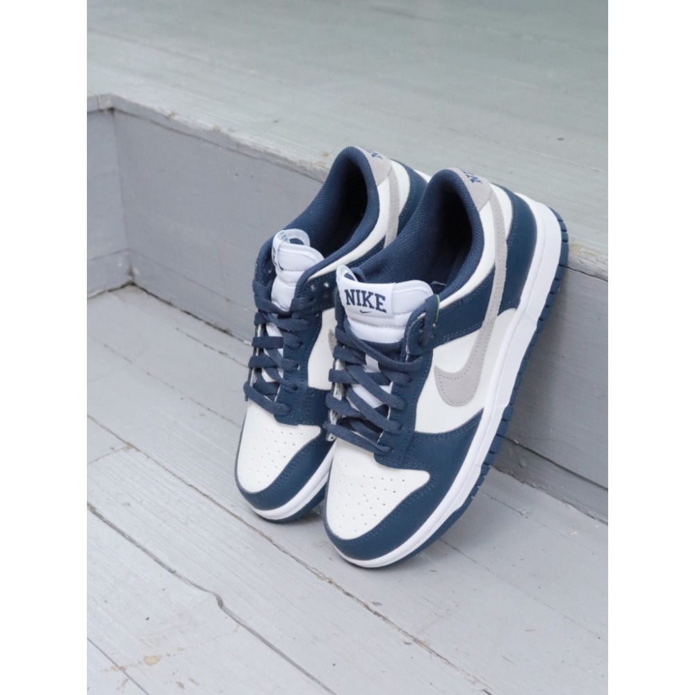 Nike Dunk Low ＂Midnight Navy＂ 藍白灰勾 FD9749-400-細節圖4