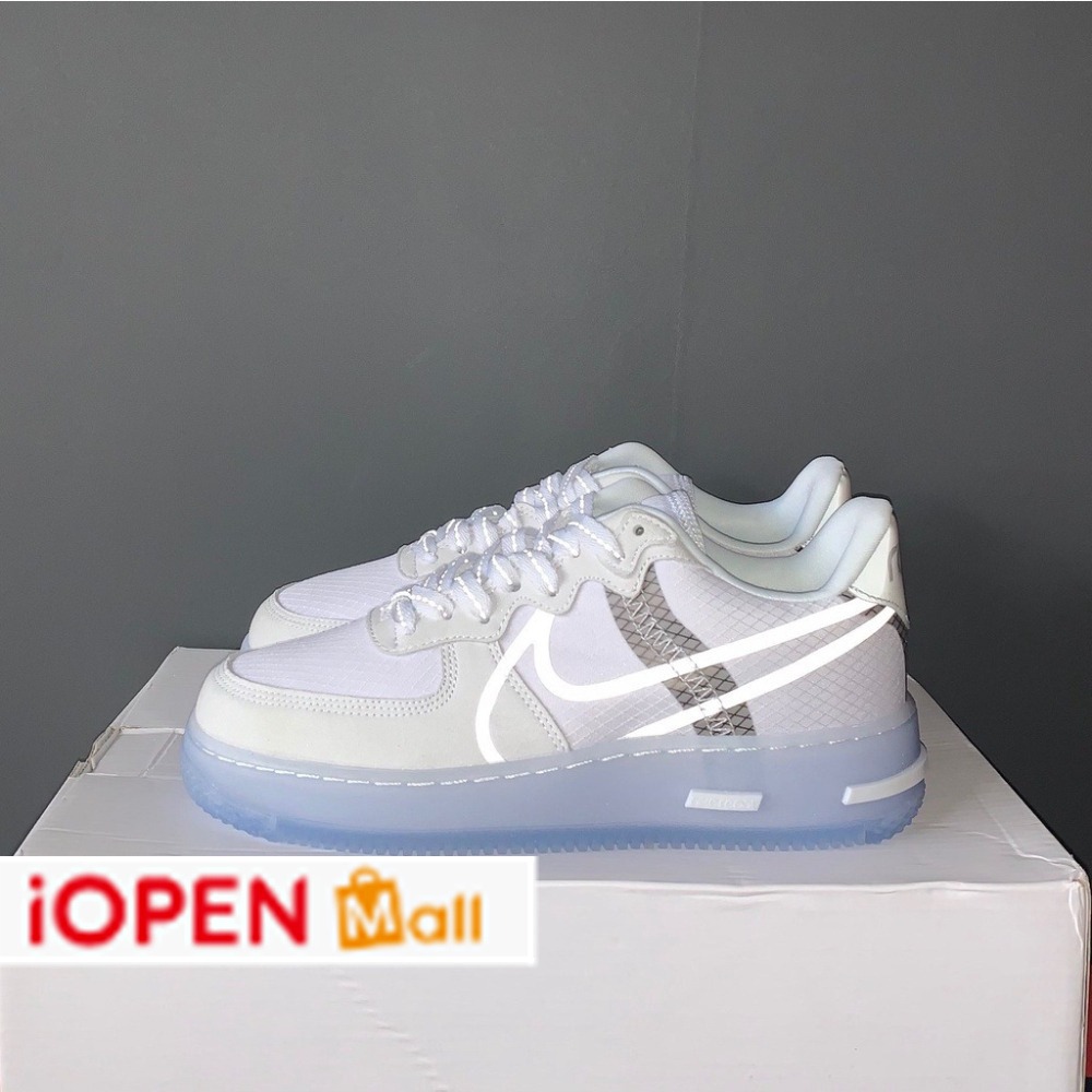 Nike Air Force 1 React QS 骨白冰底 男女同款 CQ8879-100-細節圖2