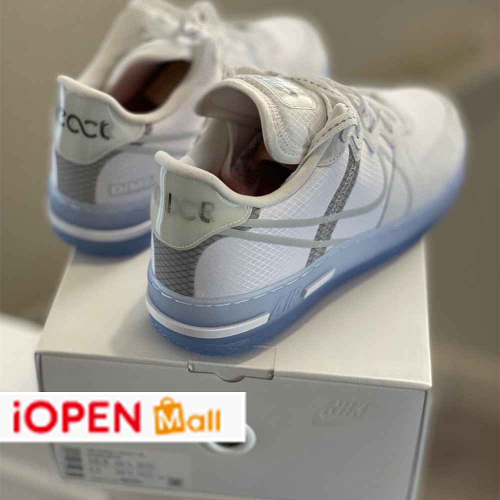 Nike Air Force 1 React QS 骨白冰底 男女同款 CQ8879-100-細節圖5