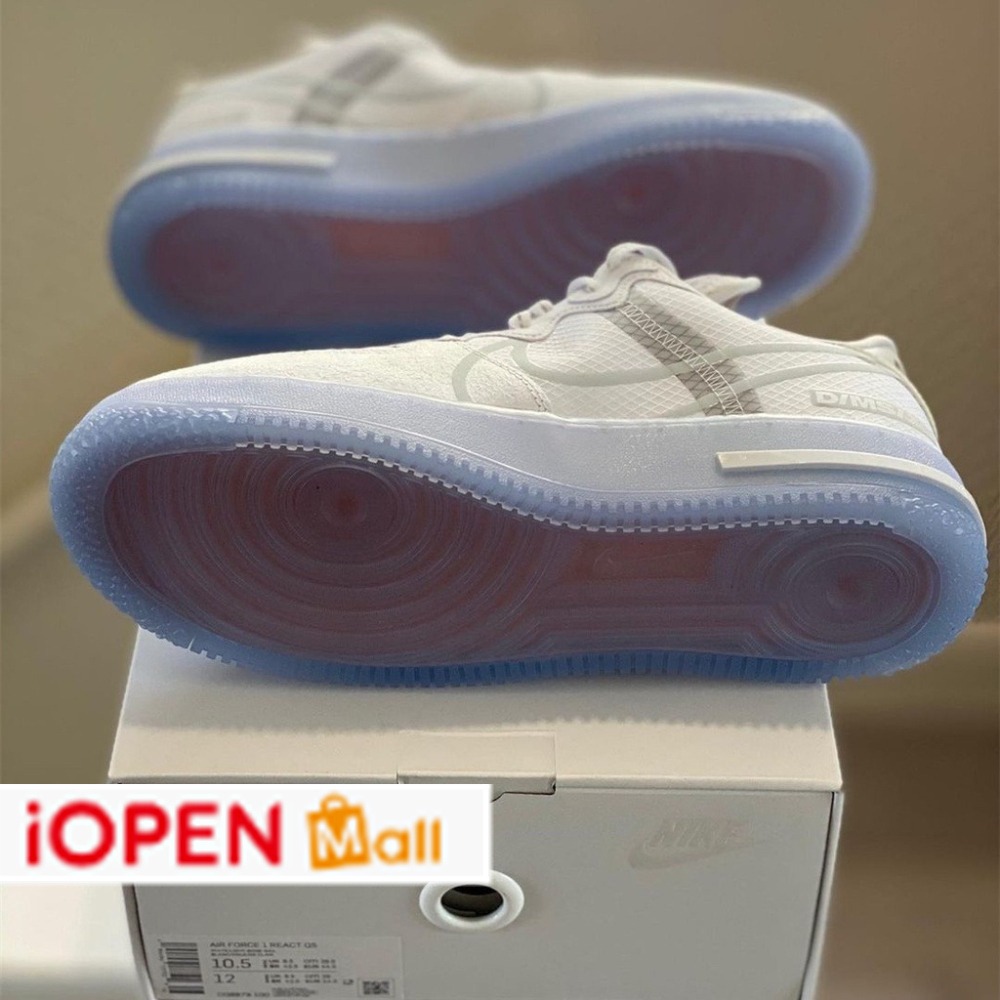 Nike Air Force 1 React QS 骨白冰底 男女同款 CQ8879-100-細節圖6