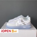 Nike Air Force 1 React QS 骨白冰底 男女同款 CQ8879-100-細節圖7