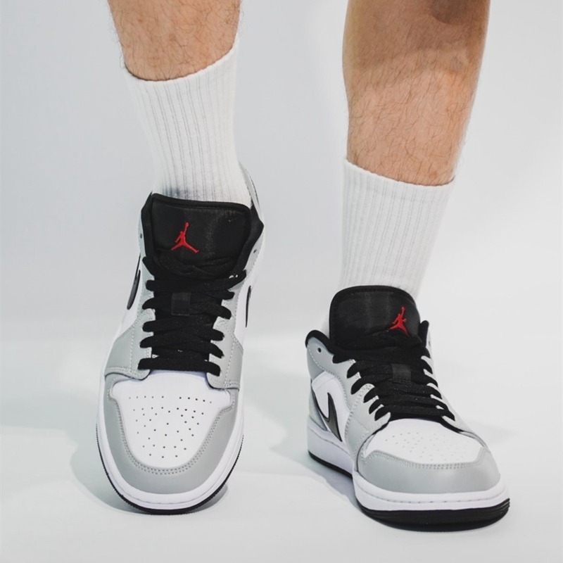 Air Jordan 1 Low 男鞋 aj1 低筒 女鞋 灰白 煙灰 黑白 灰 紅黑腳趾 黑紅 飛人喬登 1代 籃球鞋-細節圖2