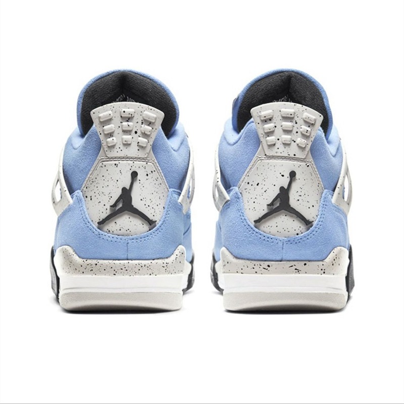 Air Jordan 4 Retro 男鞋 女鞋 飛人喬丹 4代 籃球鞋 藍白 紫色 電母 黃黑 AJ4 休閒鞋 運動鞋-細節圖4