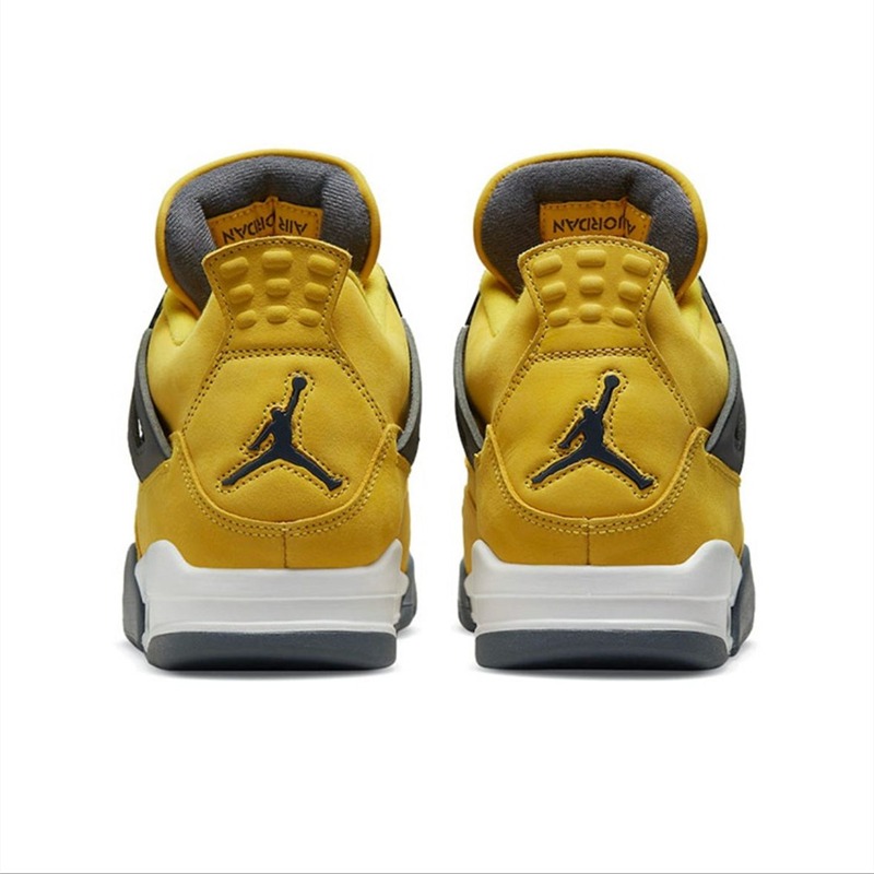 Air Jordan 4 Retro 男鞋 女鞋 飛人喬丹 4代 籃球鞋 藍白 紫色 電母 黃黑 AJ4 休閒鞋 運動鞋-細節圖7