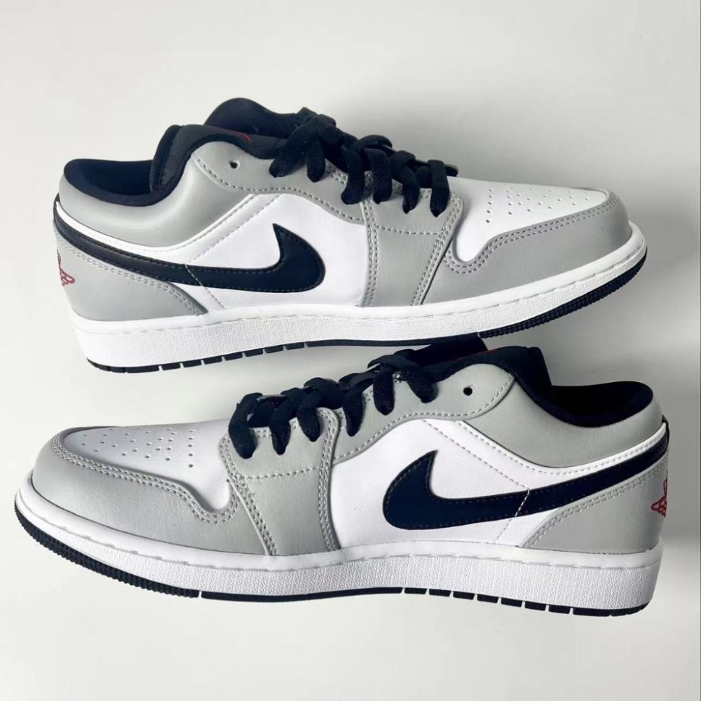 Air Jordan 1 Low Light Smoke Grey 灰白黑 煙灰 黑灰 553558-030-細節圖5