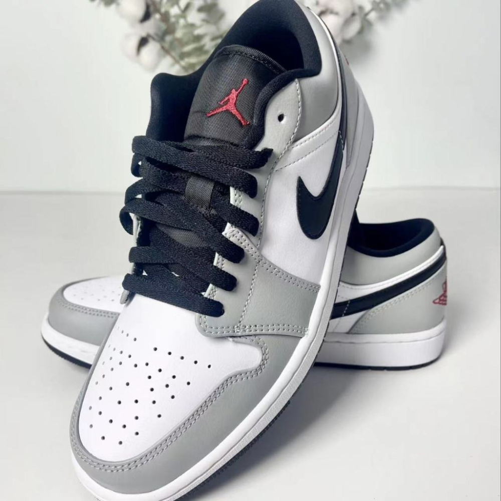 Air Jordan 1 Low Light Smoke Grey 灰白黑 煙灰 黑灰 553558-030-細節圖6