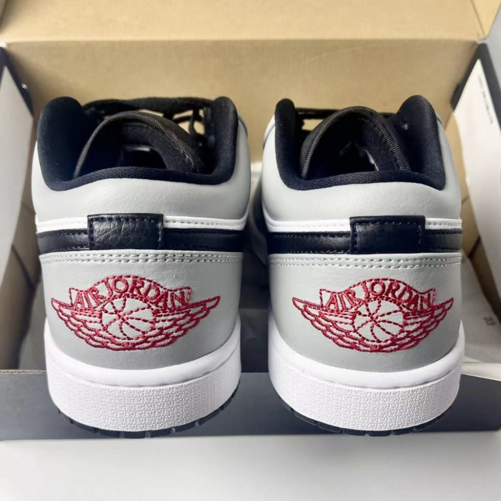 Air Jordan 1 Low Light Smoke Grey 灰白黑 煙灰 黑灰 553558-030-細節圖7