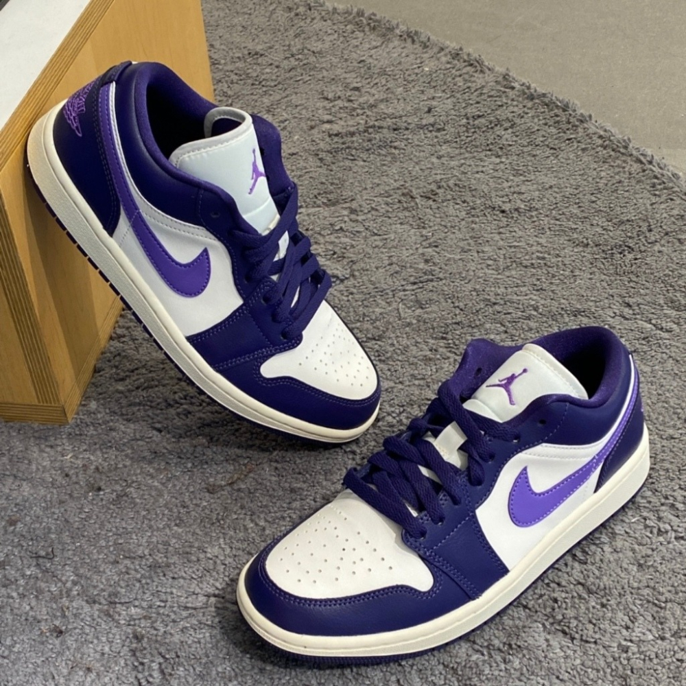 Jordan 1 Low 白綠 DC0774-113 葡萄紫 DC0774-502 553558-515-細節圖6