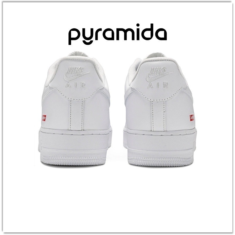 Supreme x Nike Air Force 1 聯名 白 黑 小麥 CU9225-100-001-細節圖4