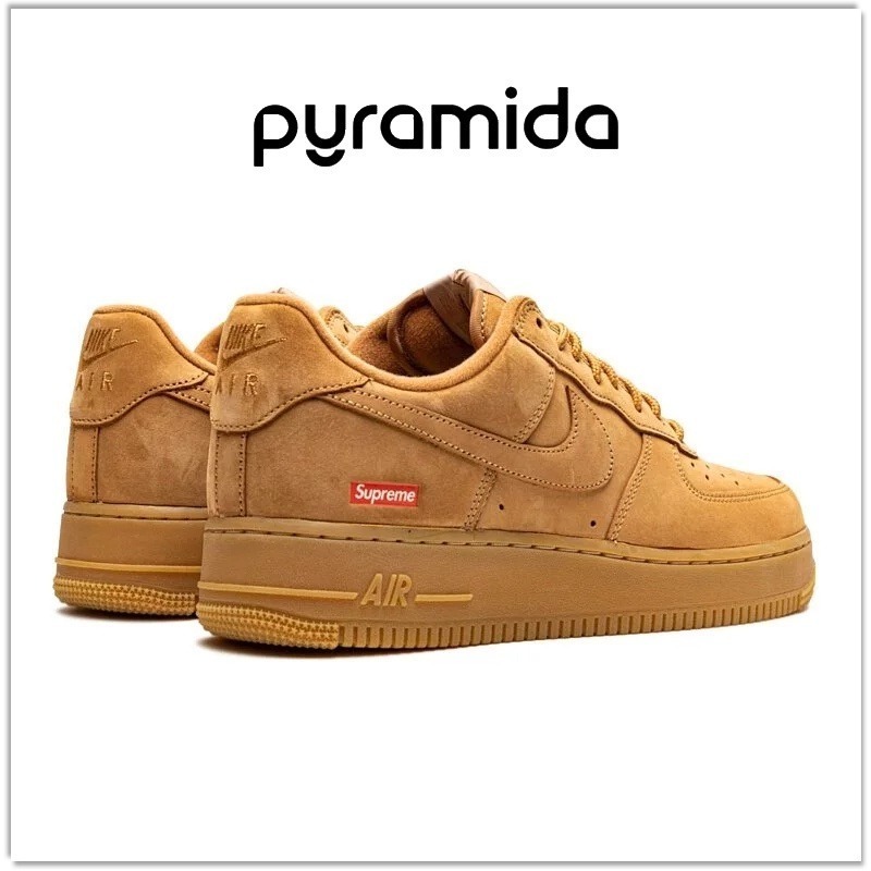 Supreme x Nike Air Force 1 聯名 白 黑 小麥 CU9225-100-001-細節圖8