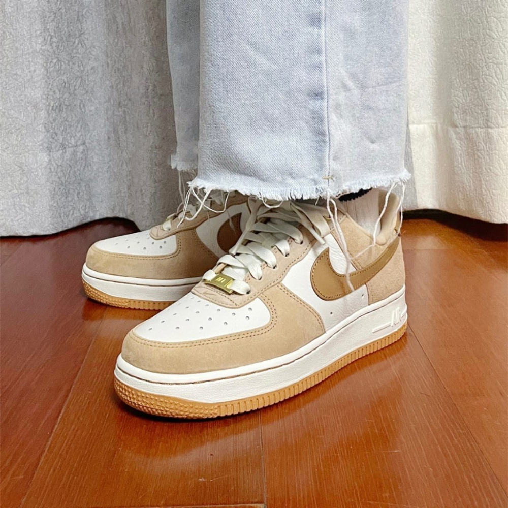 NIKE AIR FORCE 1 AF1 LXX 焦糖底 麂皮 泰迪色 奶茶 咖啡 DX1193-200-細節圖2