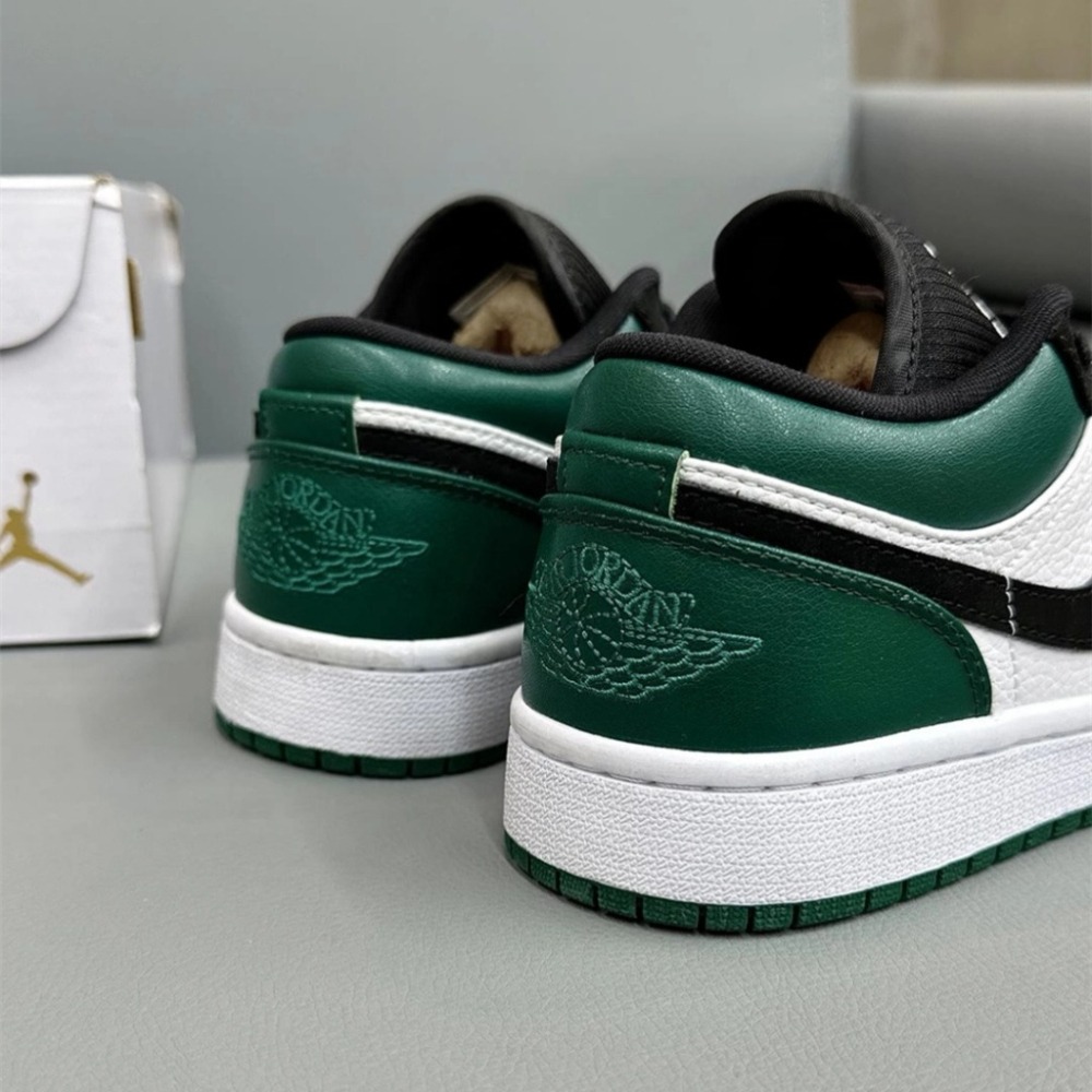 Air Jordan 1 Low GS Mystic Green 黑綠 553560-113-細節圖4