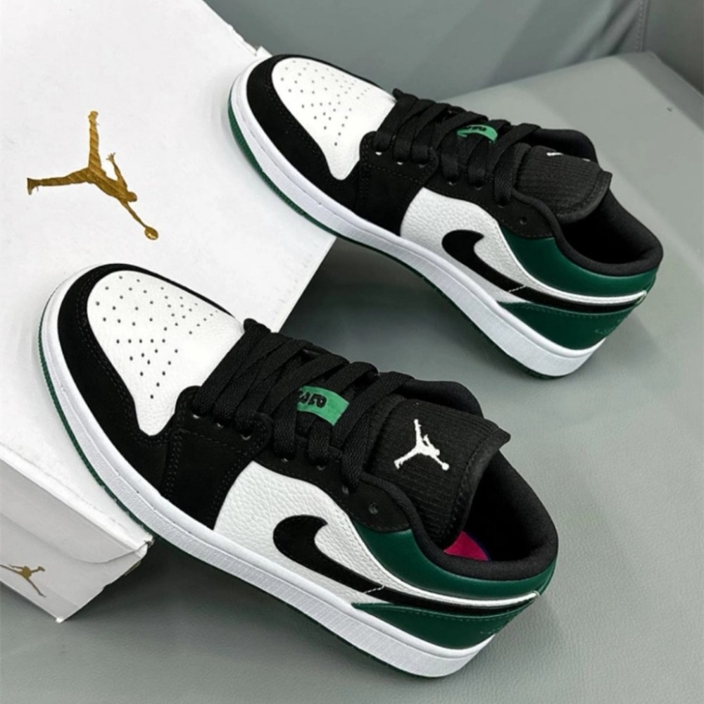Air Jordan 1 Low GS Mystic Green 黑綠 553560-113-細節圖7