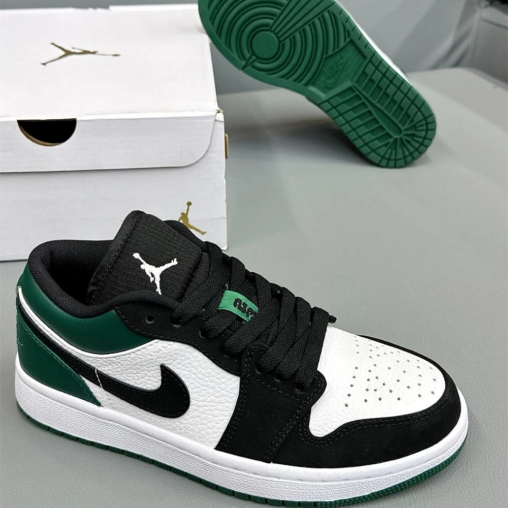 Air Jordan 1 Low GS Mystic Green 黑綠 553560-113-細節圖2