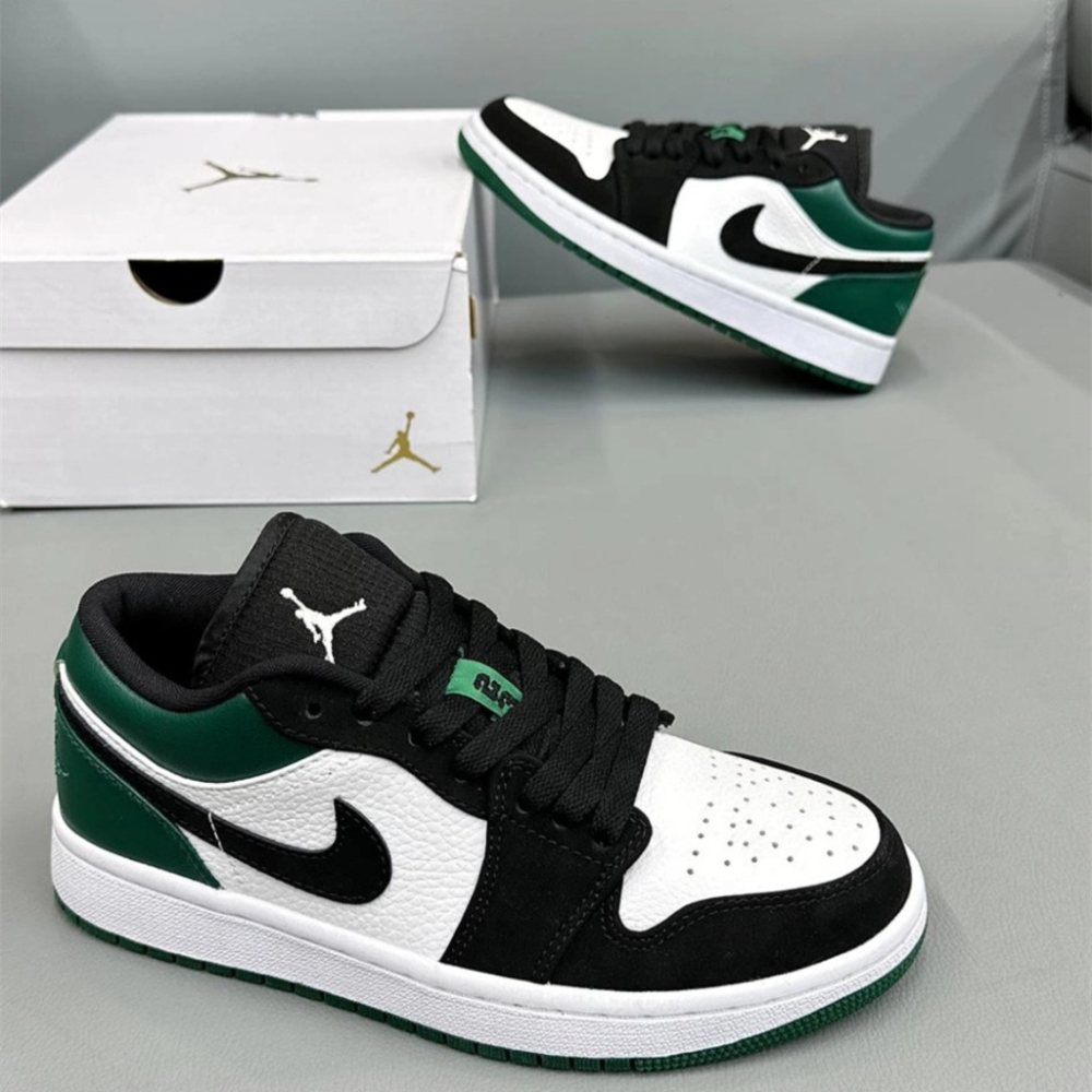 Air Jordan 1 Low GS Mystic Green 黑綠 553560-113-細節圖3