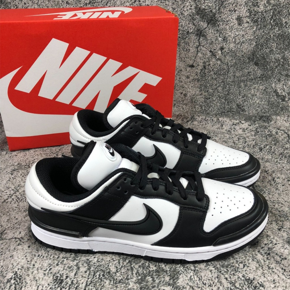 Nike Dunk low twist 熊貓 黑白熊貓 情侶鞋DZ2794-001-細節圖3