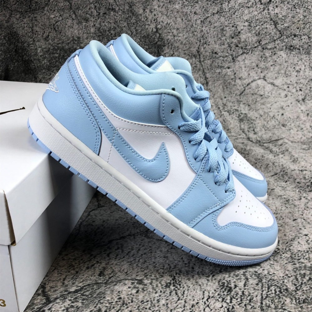 Air Jordan 1 Low Aluminum 藍白 淺藍 以太藍 AJ1 低筒 休閒鞋 DC0774-141-細節圖2