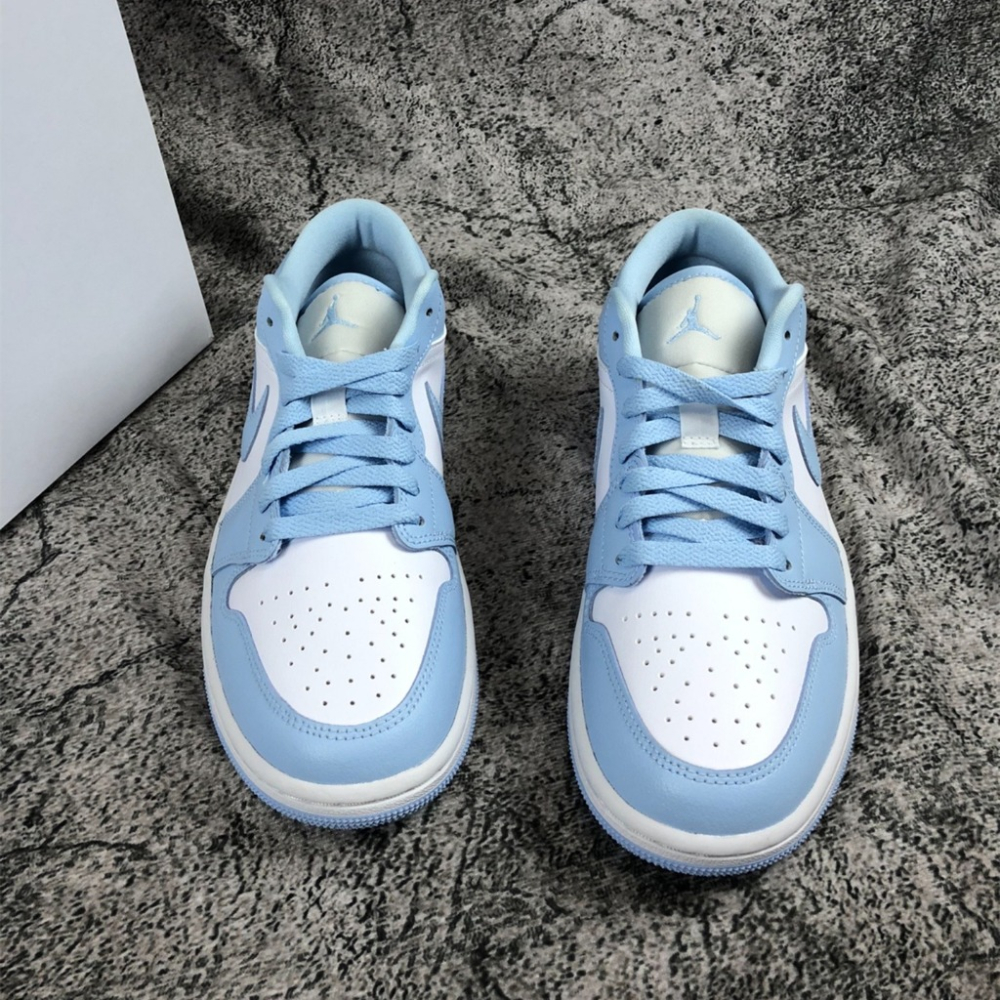 Air Jordan 1 Low Aluminum 藍白 淺藍 以太藍 AJ1 低筒 休閒鞋 DC0774-141-細節圖3