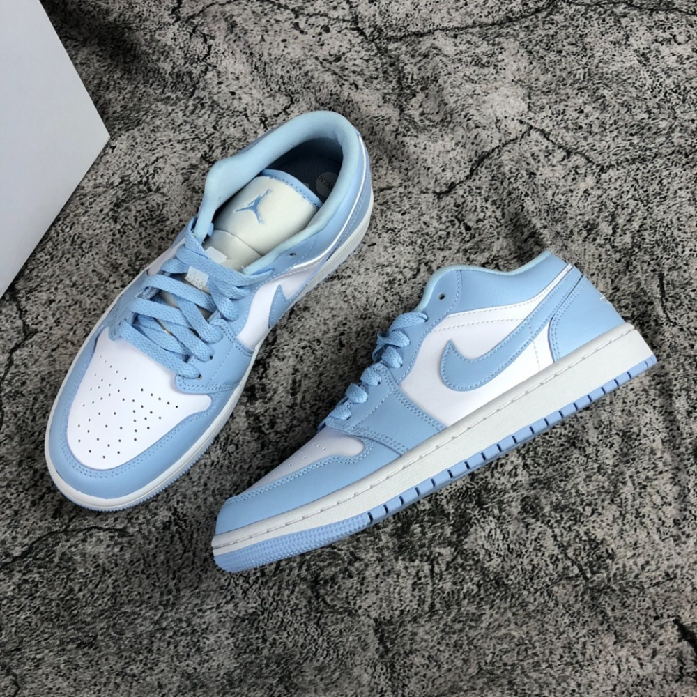 Air Jordan 1 Low Aluminum 藍白 淺藍 以太藍 AJ1 低筒 休閒鞋 DC0774-141-細節圖5