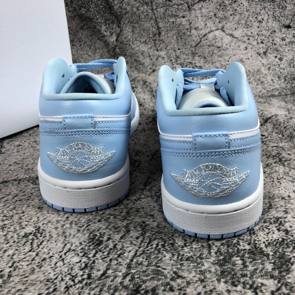 Air Jordan 1 Low Aluminum 藍白 淺藍 以太藍 AJ1 低筒 休閒鞋 DC0774-141-細節圖7