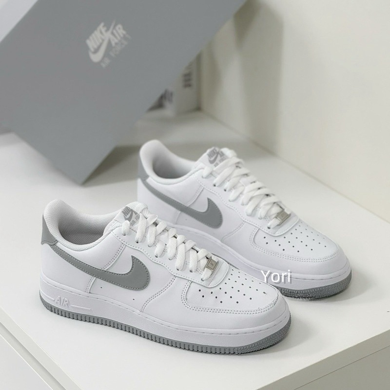 Nike Αir Force 1 淺灰 灰白 白灰 灰邊線 白 撞色 FJ4146-100-規格圖8