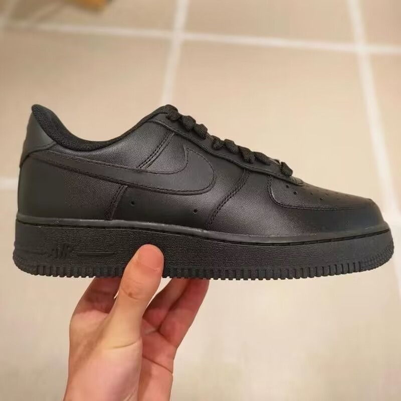 Nike Air Force 1 Low 07 黑武士 全黑 男女運動鞋 休閒鞋-細節圖11