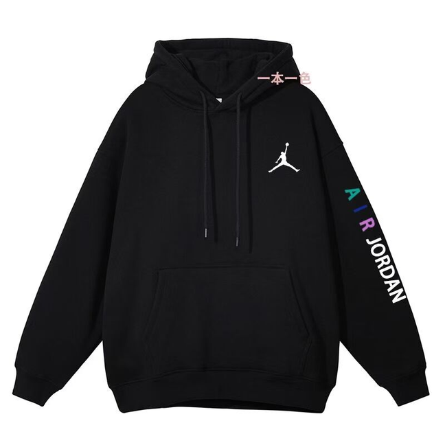 Air Jordan男女運動帽衫上衣情侶透氣純棉帽T休閑上衣大學生衛衣-細節圖6