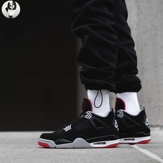 Air Jordan 4 Bred AJ4 籃球鞋 黑紅 308497 060 爆款 男鞋-細節圖7