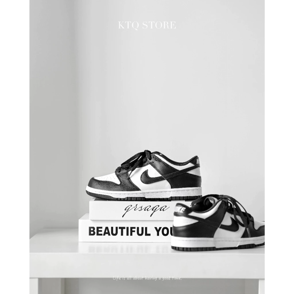 Nike Dunk Low黑白 女 dd1503-101 GS cw1590-100 男 DD1391-100-細節圖5