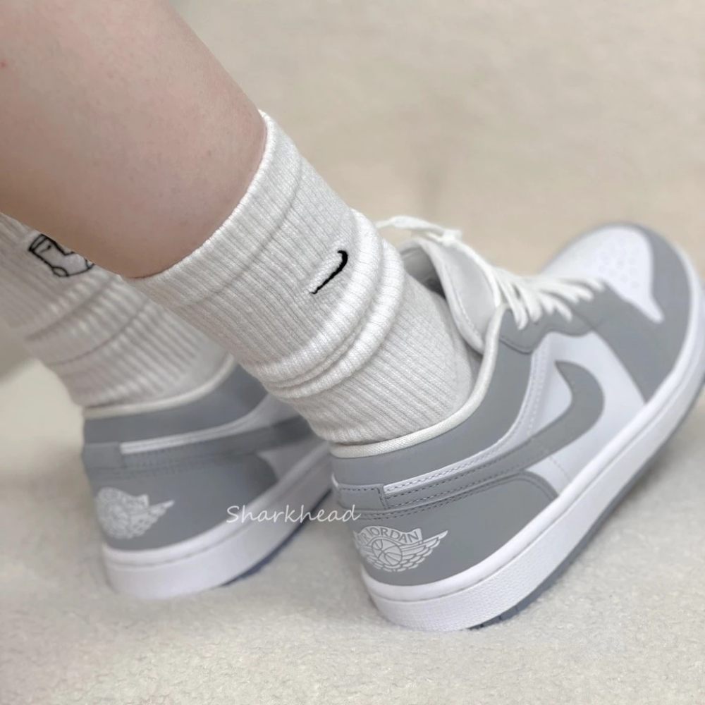 Nike Air Jordan 1 Low 灰白 煙灰 DC0774-105 冰底-細節圖3