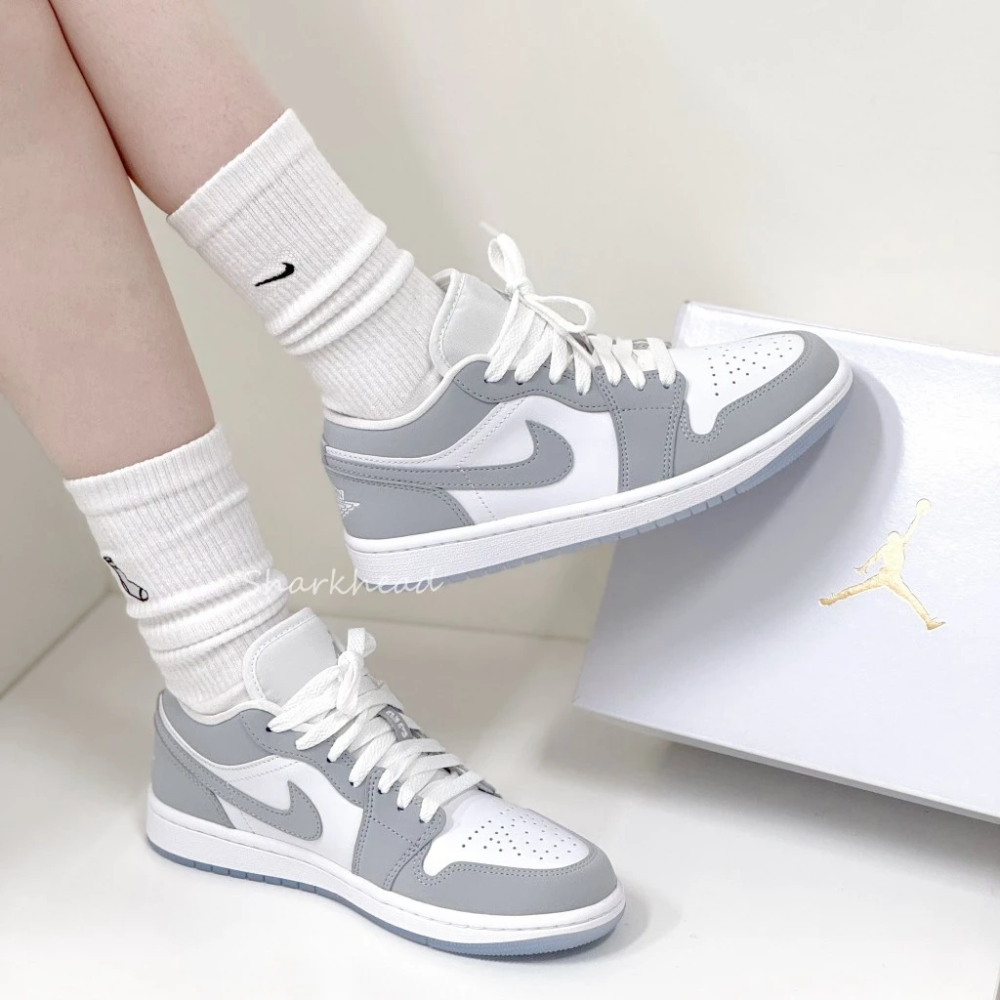 Nike Air Jordan 1 Low 灰白 煙灰 DC0774-105 冰底-細節圖4