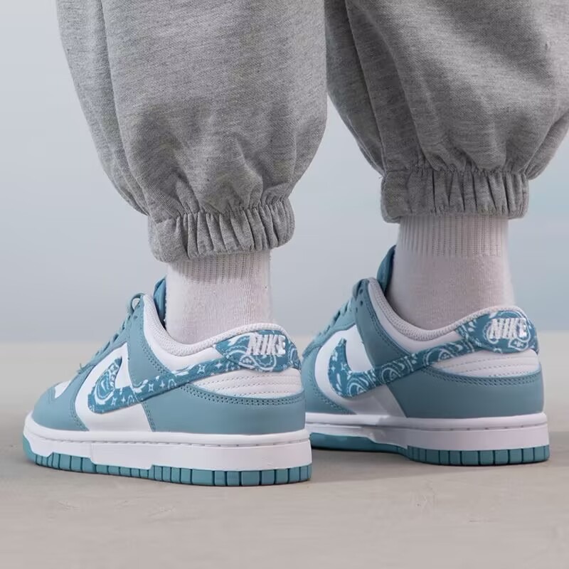 NIKE DUNK LOW ＂BLUE PAISLEY＂復古藍白腰果花變形蟲 DH4401-101-細節圖5