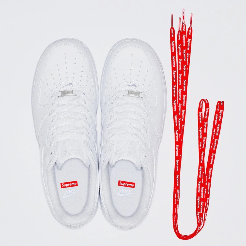 Supreme x Nike Air Force 1 CU9225-100 CU9225-001 黑白兩色-細節圖3