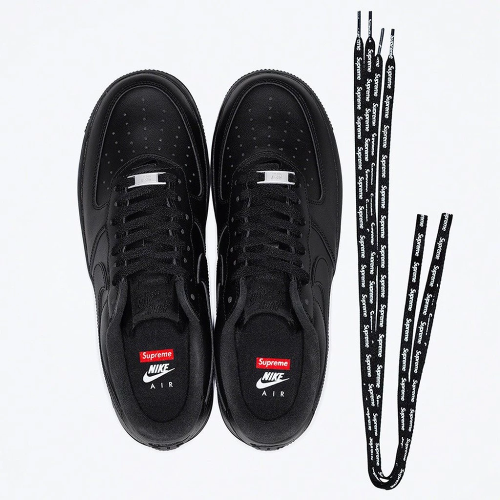 Supreme x Nike Air Force 1 CU9225-100 CU9225-001 黑白兩色-細節圖6