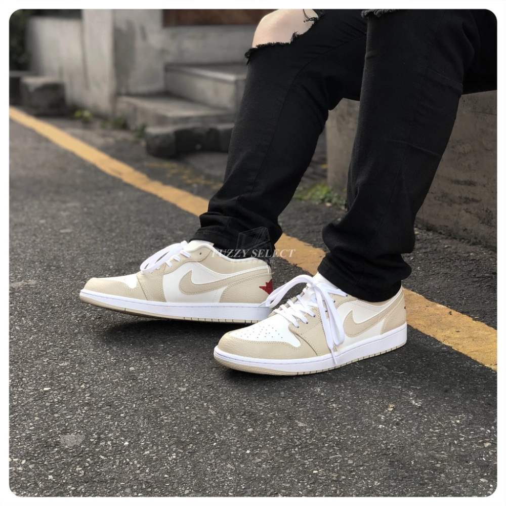 Air Jordan 1 Low SE Sail Rattan 奶茶色 燕麥色 FB7168-121-細節圖4