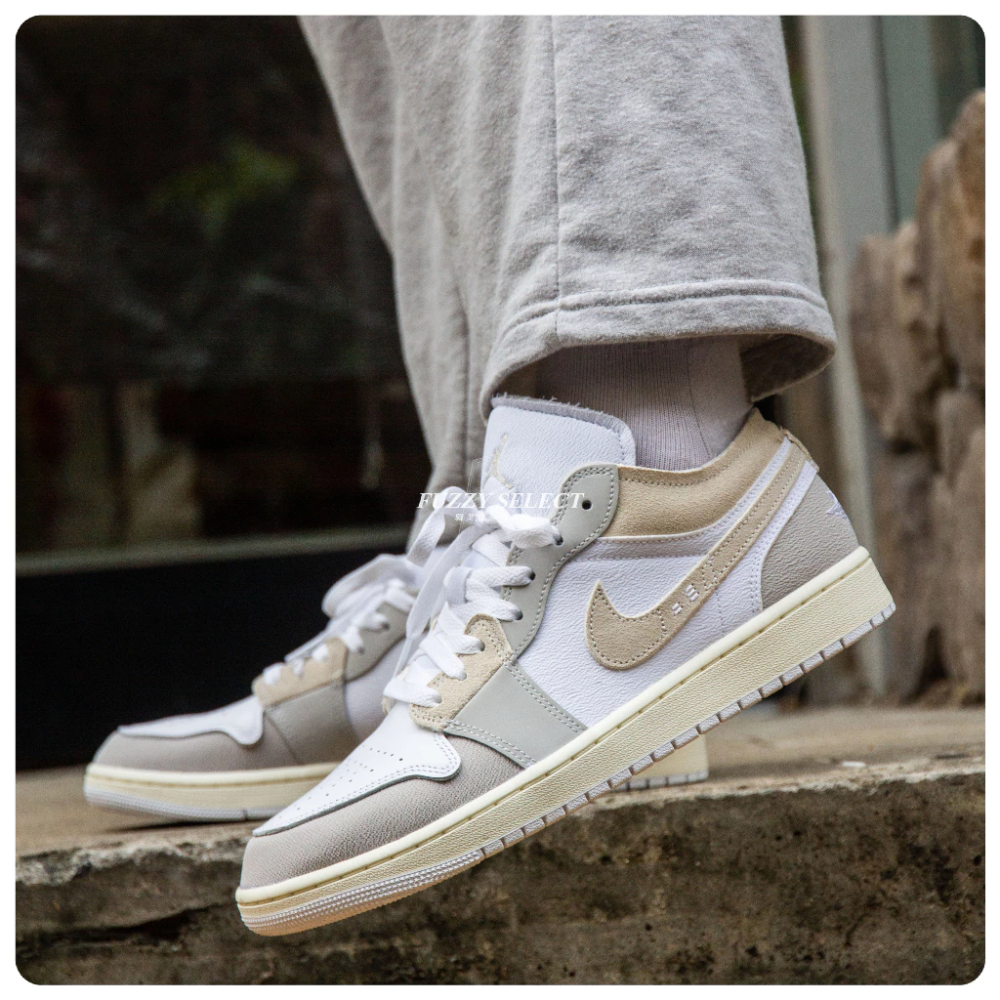Air Jordan 1 Low Craft Tech Grey 麂皮 灰白 DN1635-002-細節圖3