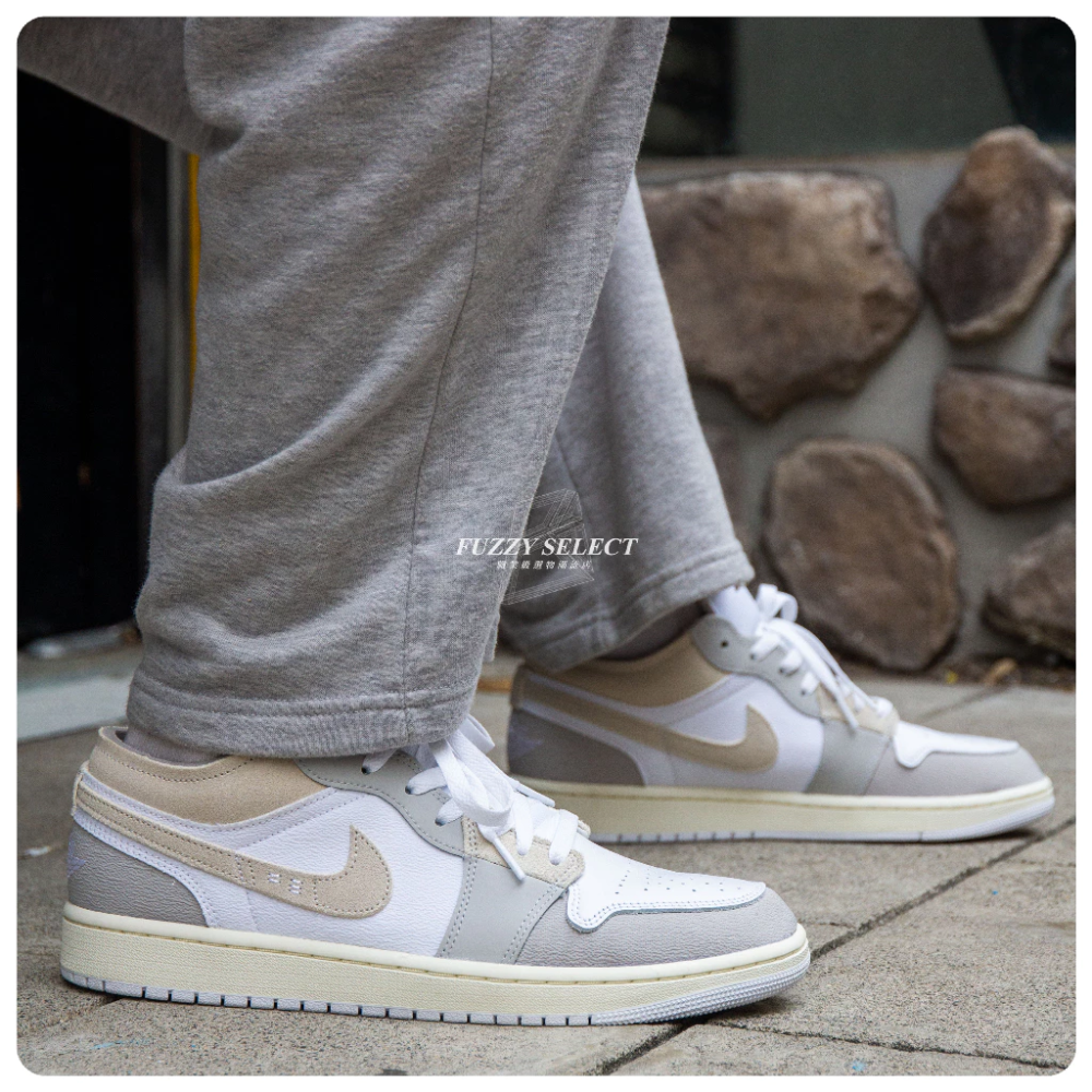 Air Jordan 1 Low Craft Tech Grey 麂皮 灰白 DN1635-002-細節圖4