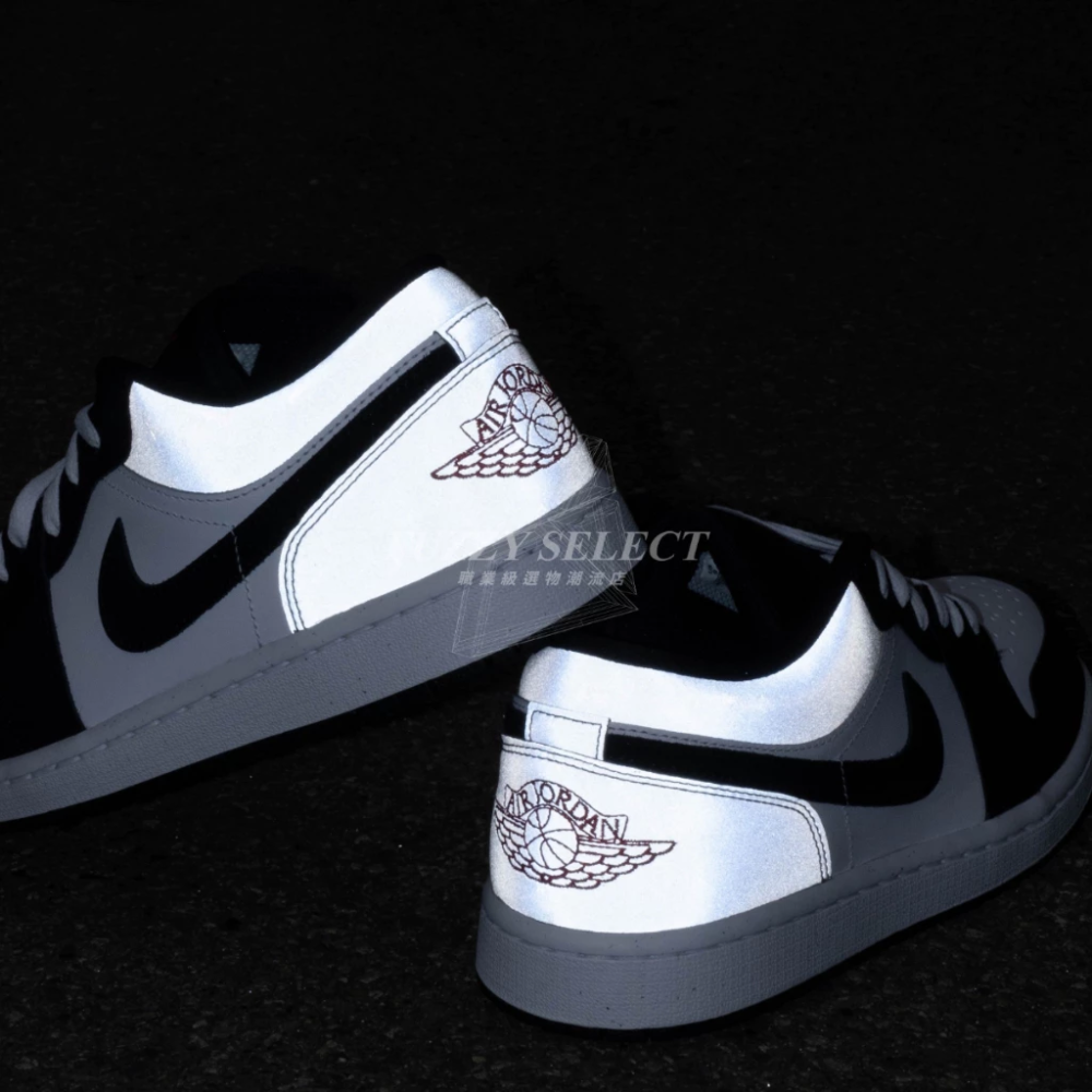 Air Jordan 1 Low 幻影灰 煙灰 反光 HF3148-106 HF3188-106-細節圖4
